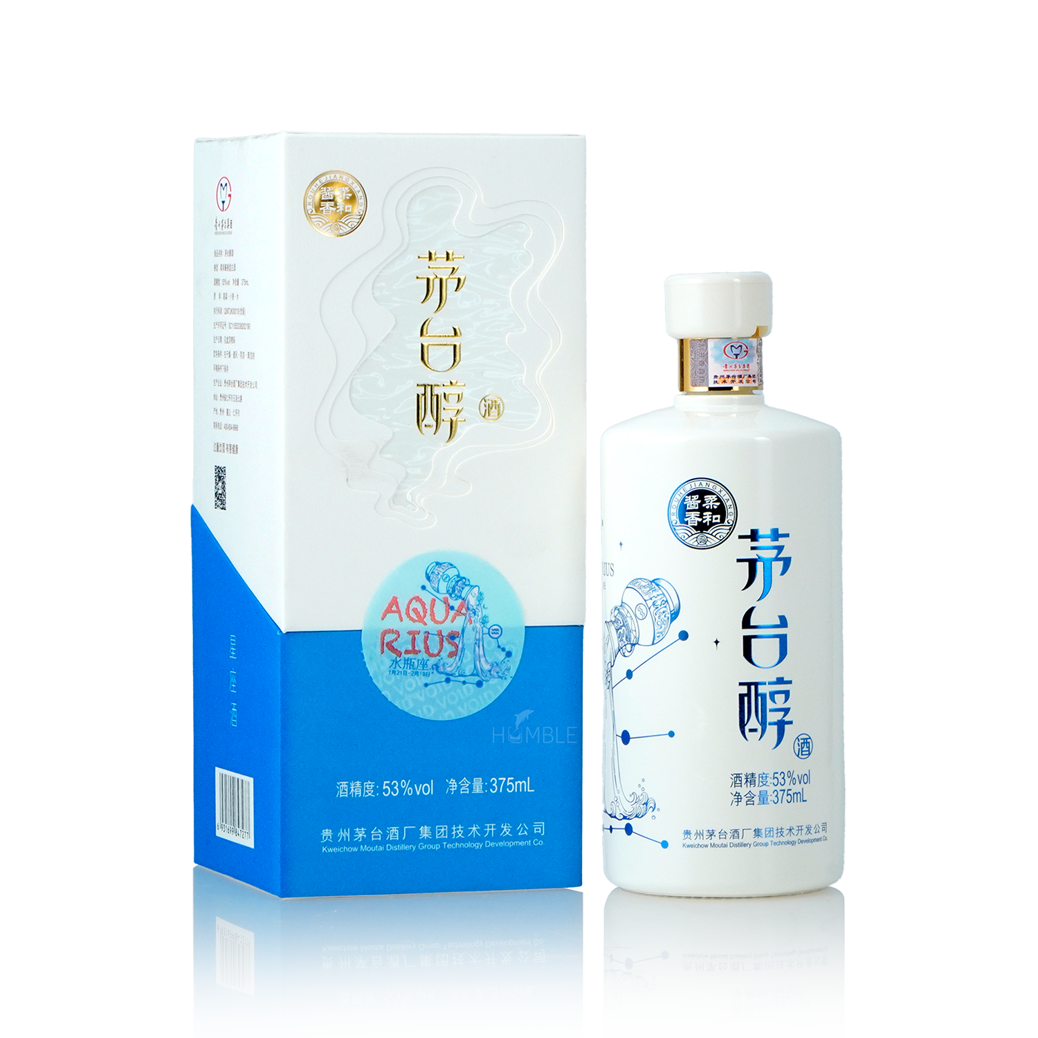 Kweichow Moutai - Moutai Chun Aquarius Chinese Baijiu 375ml 贵州