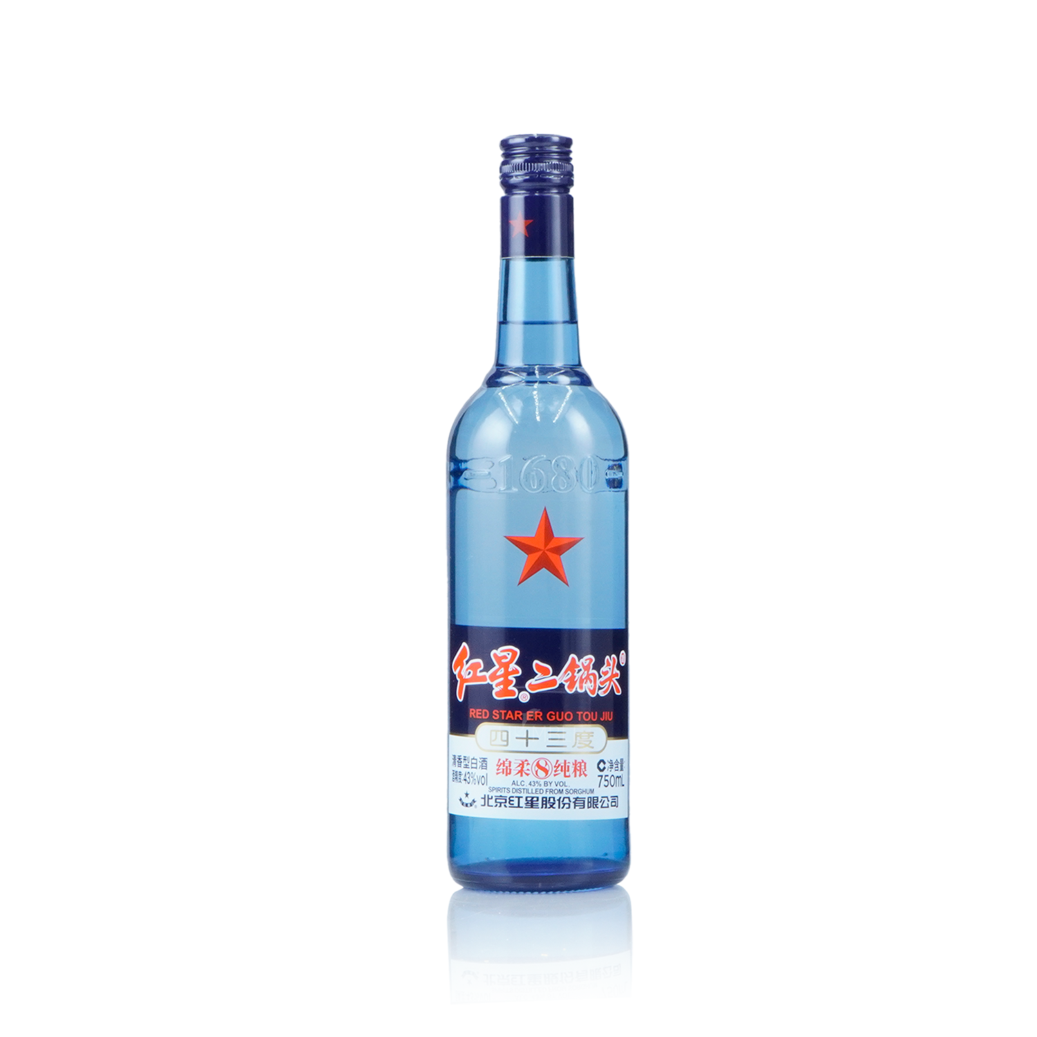 Beijing Red Star - Er Guo Tou 8Yr 43% Alc Chinese Baijiu 750ml 北京红星二锅头八年陈四十三度