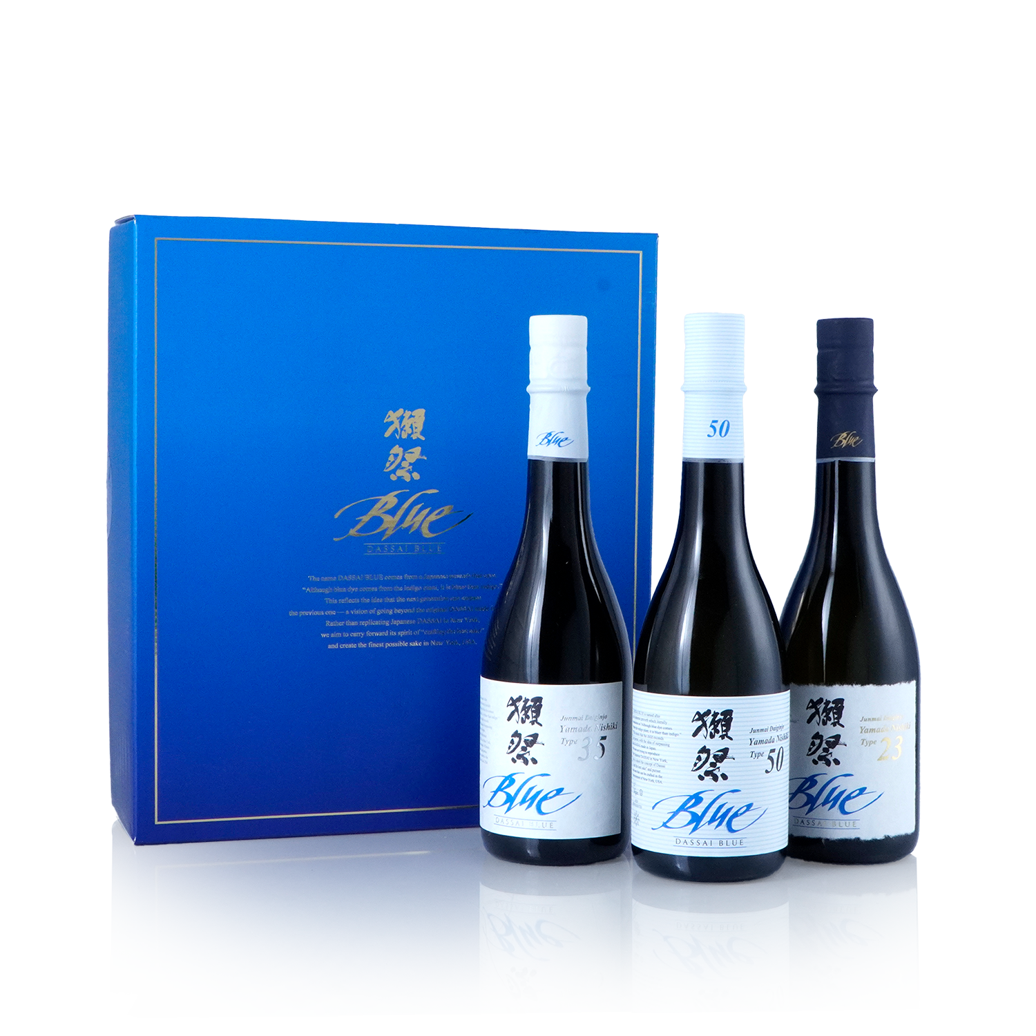 Dassai Blue - Essential Trio Junmai Daiginjo Sake 375mlX3 獭祭蓝色系列 纯米大吟釀 三瓶礼盒