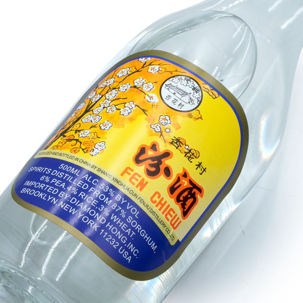 Fen Chiew - Glass Chinese Baijiu 500ml 杏花村汾酒普通装