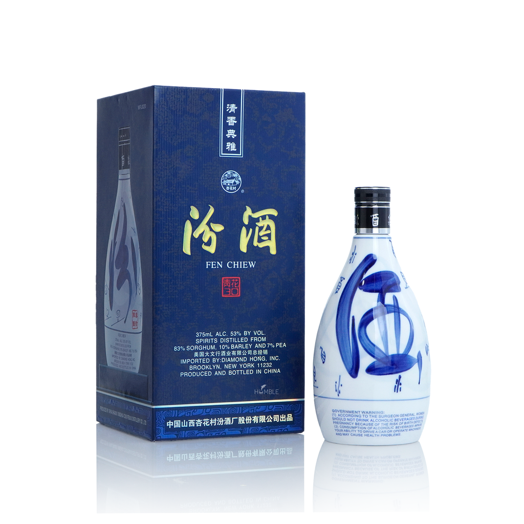 Fen Chiew - 30Yr Chinese Baijiu 375ml  杏花村汾酒三十年青花瓷