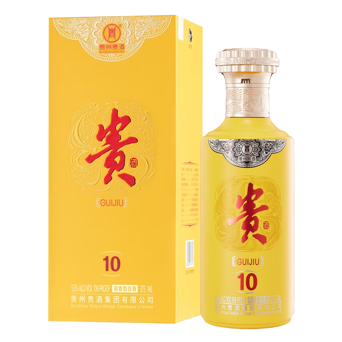 Guizhou Gui Jiu Chinese Baijiu 10 Years 375ml 贵州贵酒十年