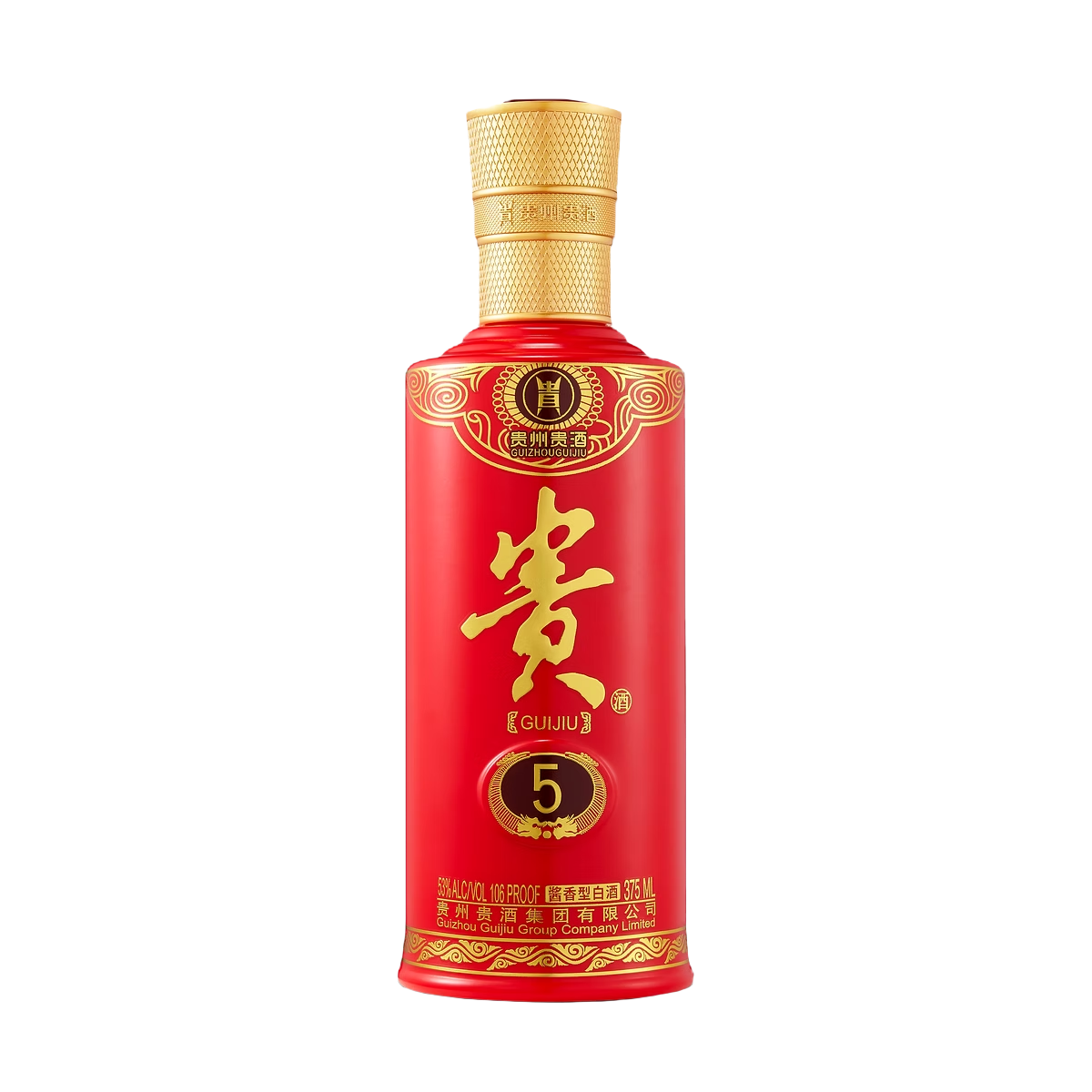 Guizhou Gui Jiu Chinese Baijiu 5 Years 375ml 贵州贵酒五年
