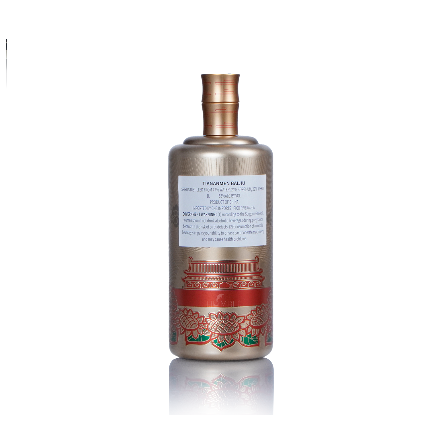 Hua Du Jin Cai Tian An Men Chinese Baijiu 1L 华都金彩天安门酒