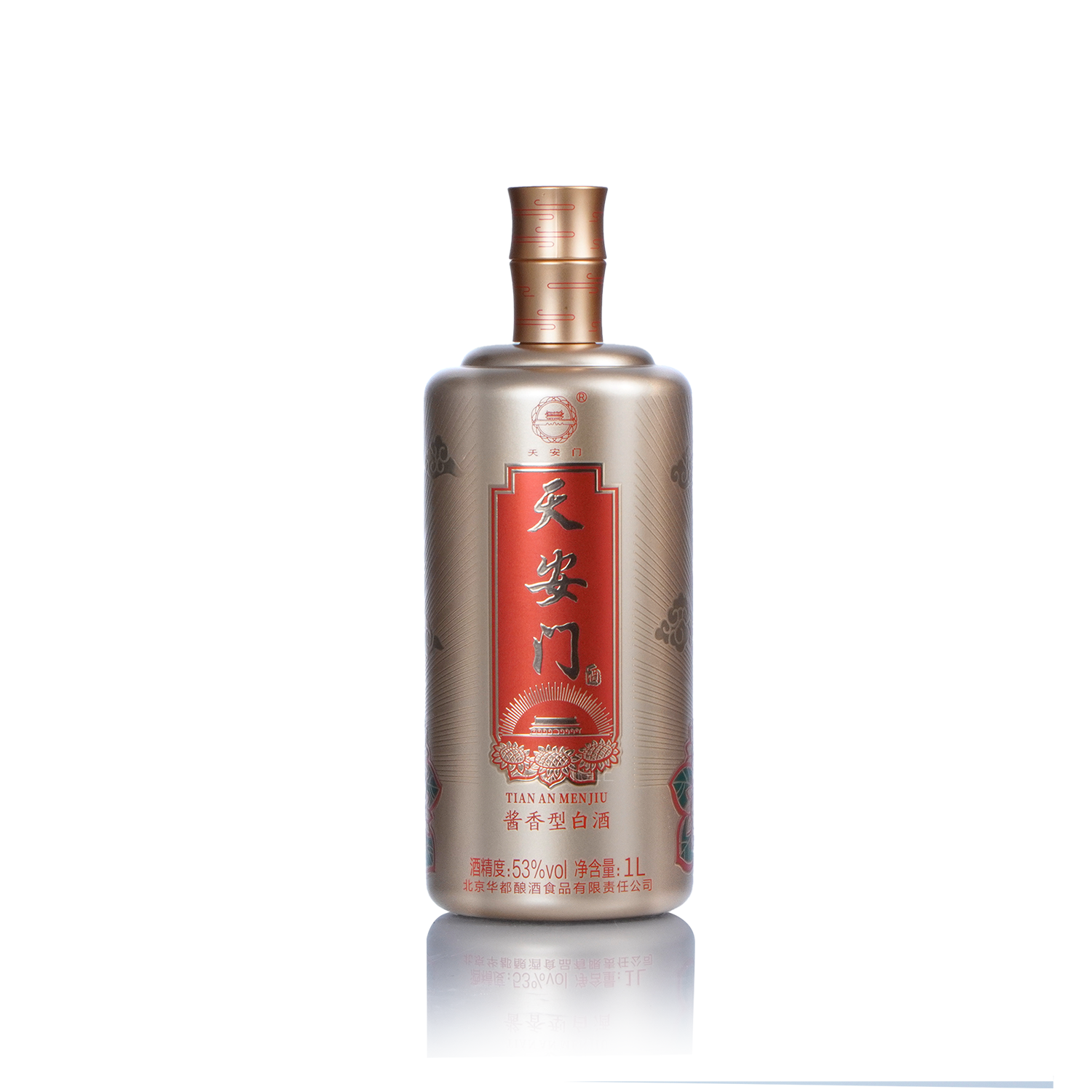 Hua Du Jin Cai Tian An Men Chinese Baijiu 1L 华都金彩天安门酒