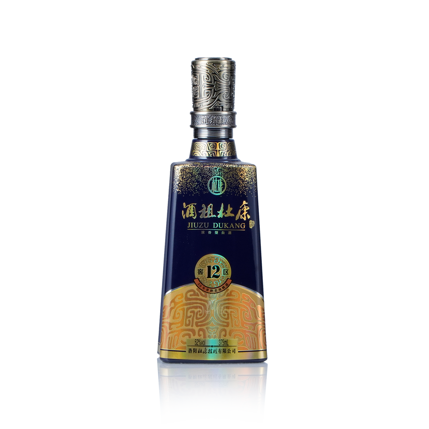 Jiuzu Dukang - 12 Cellar Blue 50 Years of Cellar Age Chinese Baijiu 375ml 酒祖杜康 十二区五十年窖龄