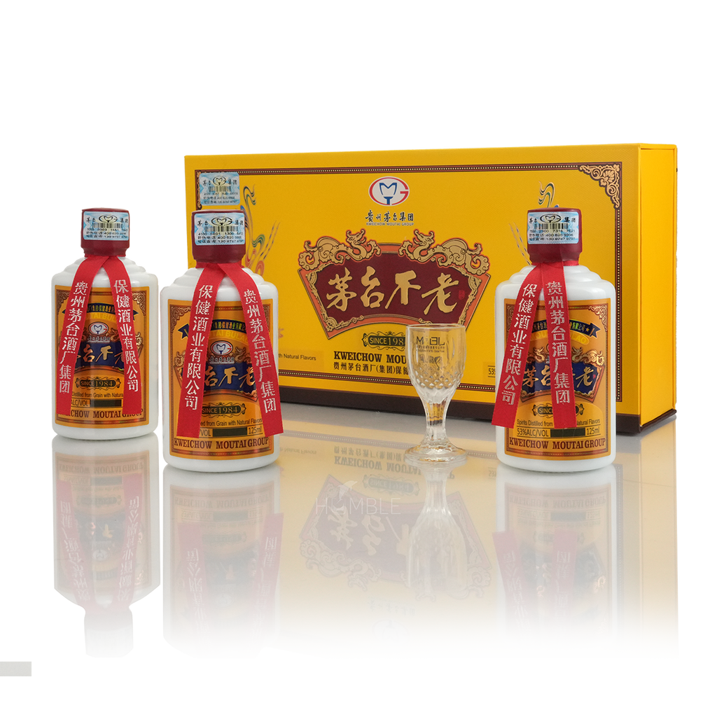 Kweichow Moutai - Bulaojiu Premium Gift Set 125ml*3 贵州茅台不老酒珍品礼盒装