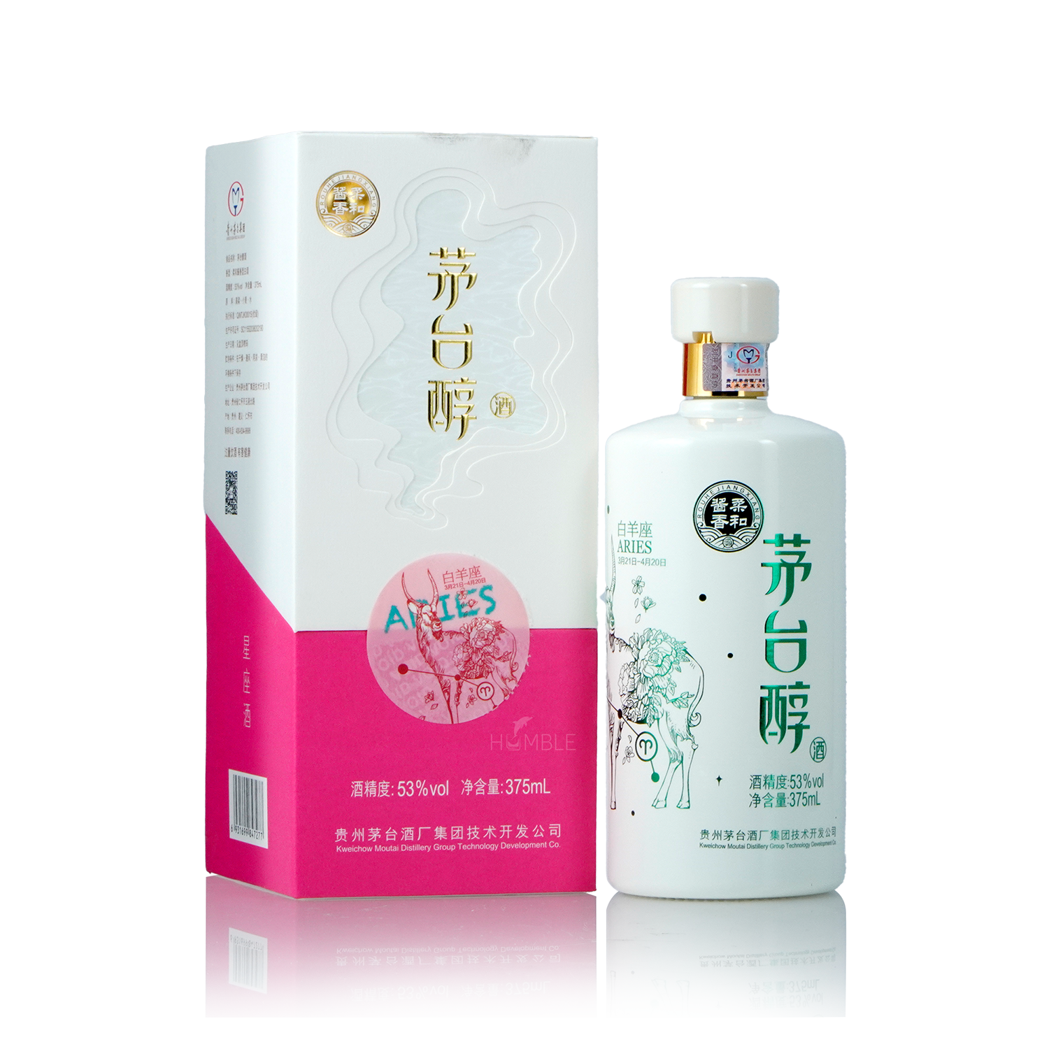 Kweichow Moutai - Moutai Chun Aries Chinese Baijiu 375ml 贵州茅台茅台醇白羊座