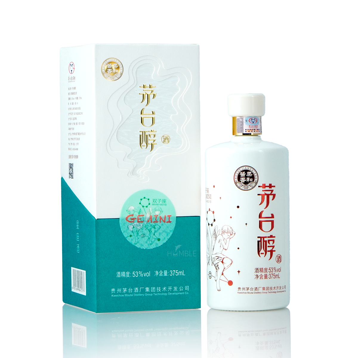 Kweichow Moutai - Moutai Chun Gemini Chinese Baijiu 375ml 贵州茅台