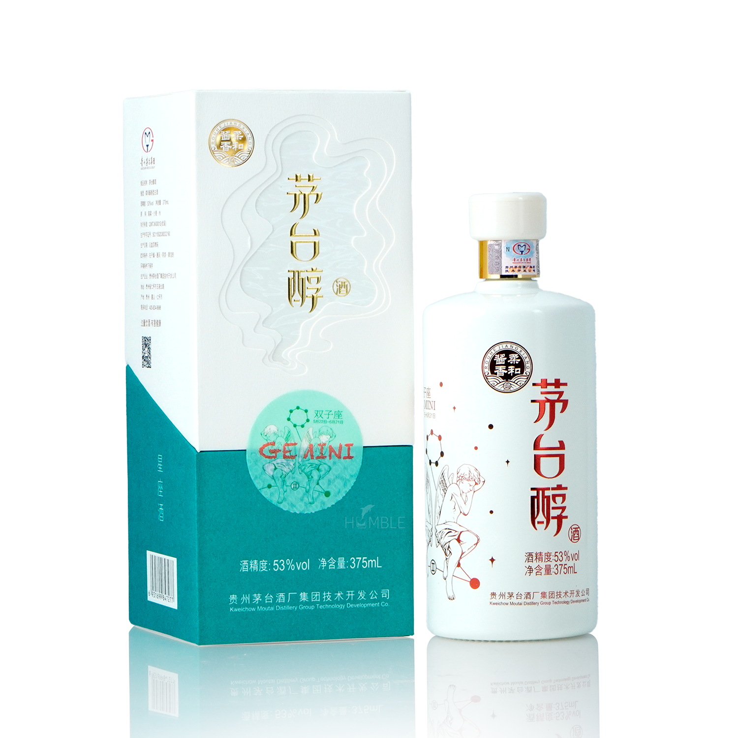 Kweichow Moutai - Moutai Chun Gemini Chinese Baijiu 375ml 贵州茅台茅台醇双子座