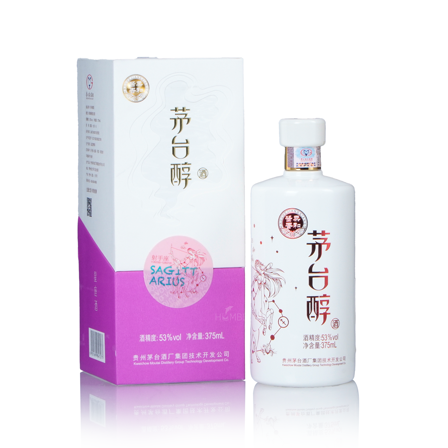 Kweichow Moutai - Moutai Chun Sagittarius Chinese Baijiu 375ml 贵州茅台茅台醇射手座