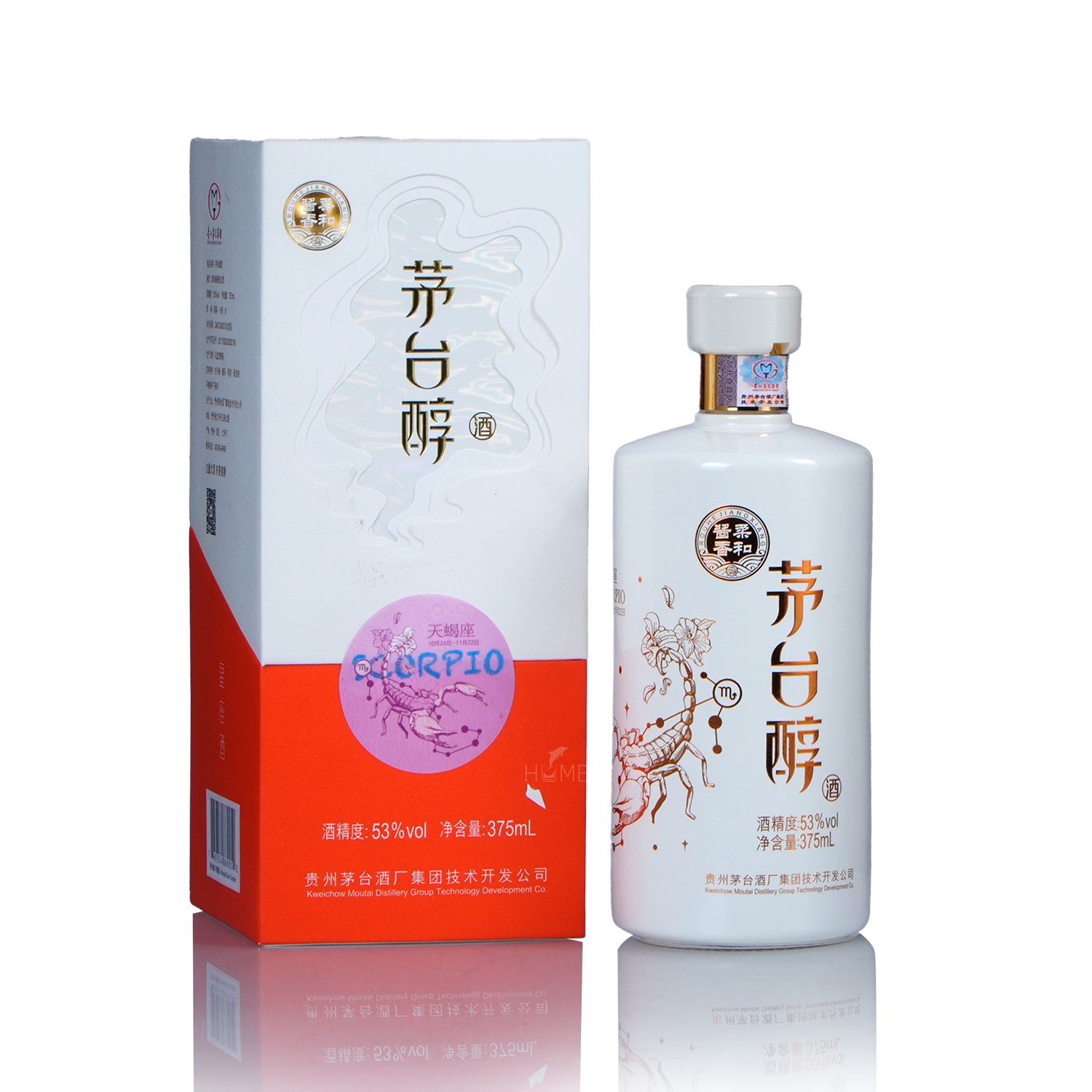 Kweichow Moutai - Moutai Chun Scorpio Chinese Baijiu 375ml 贵州茅台茅台醇天蝎座