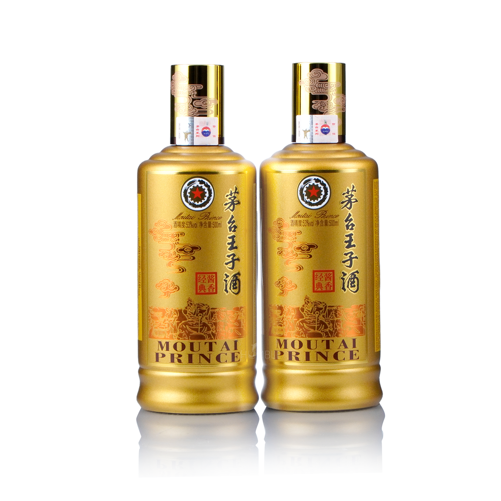 Kweichow Moutai - Prince Classics Chinese Baijiu (Twin Pack) 500ml X 2 贵州茅台王子酒