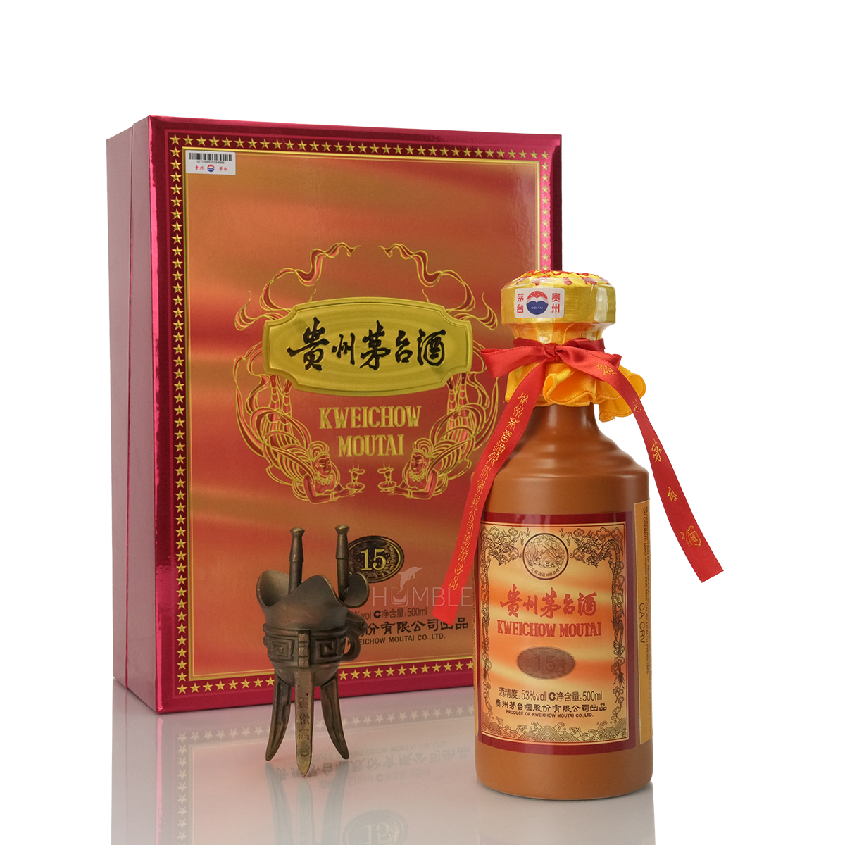 Kweichow Moutai 15Yr Chinese Baijiu 500ml 贵州茅台飞天酒十五年