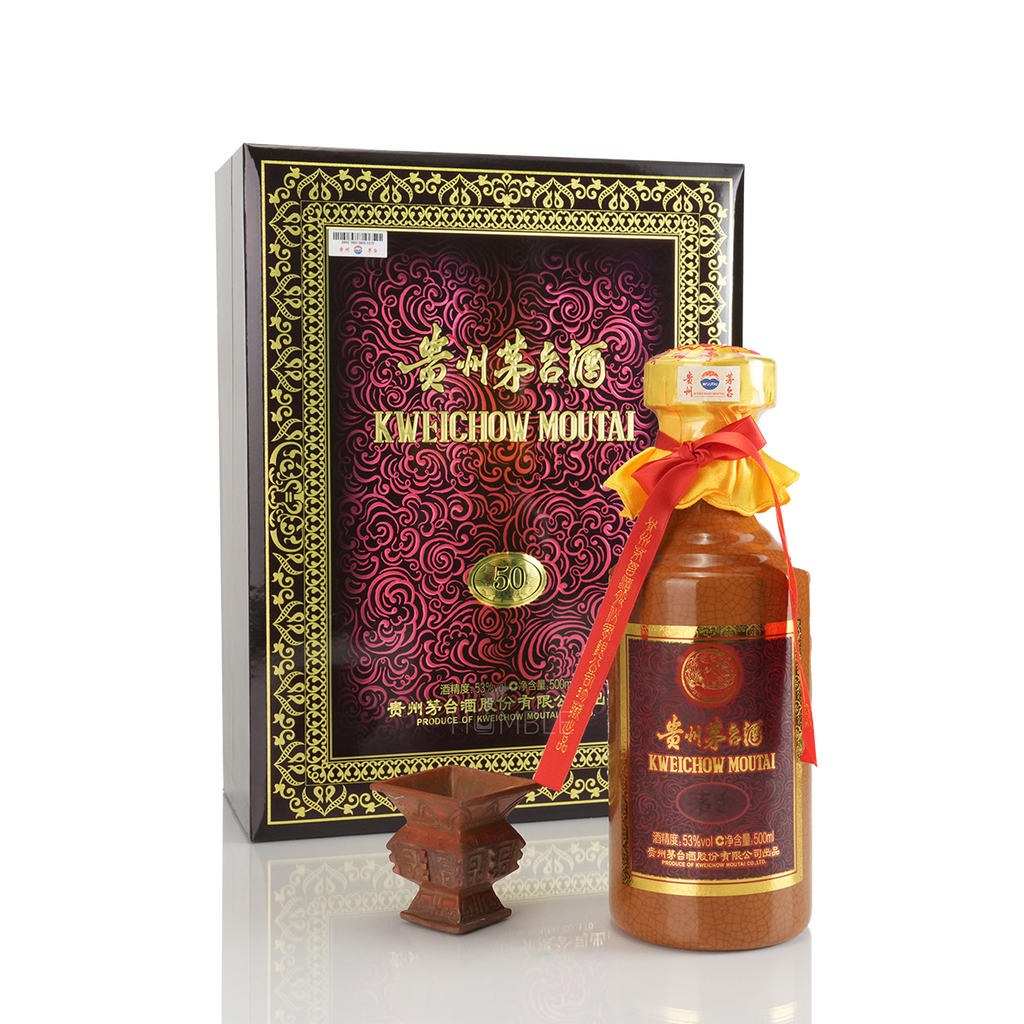 Kweichow Moutai 50Yr Chinese Baijiu 500ml 贵州茅台飞天酒五十年一斤装