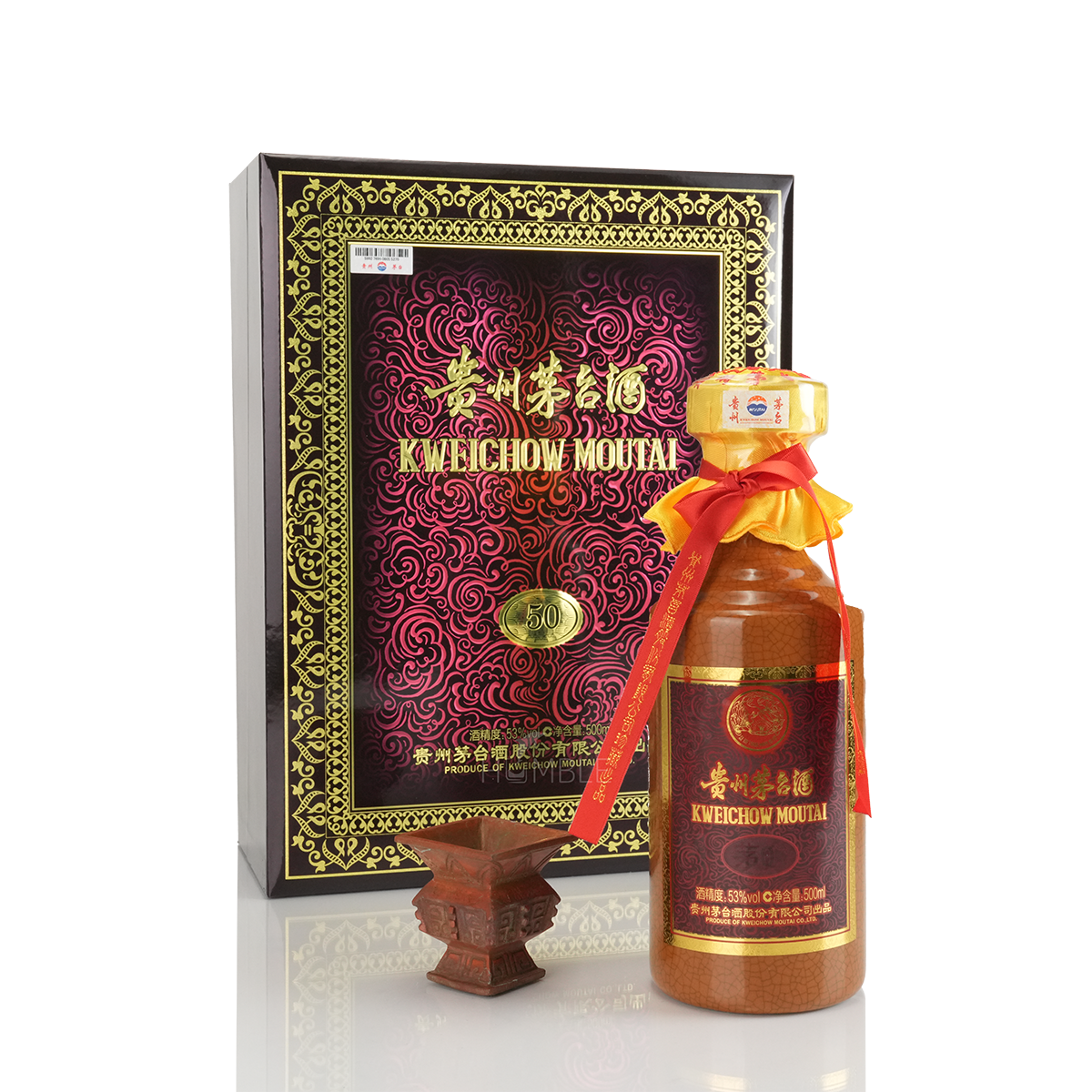 Kweichow Moutai 50Yr Chinese Baijiu 500ml 贵州茅台飞天酒五十年一斤装