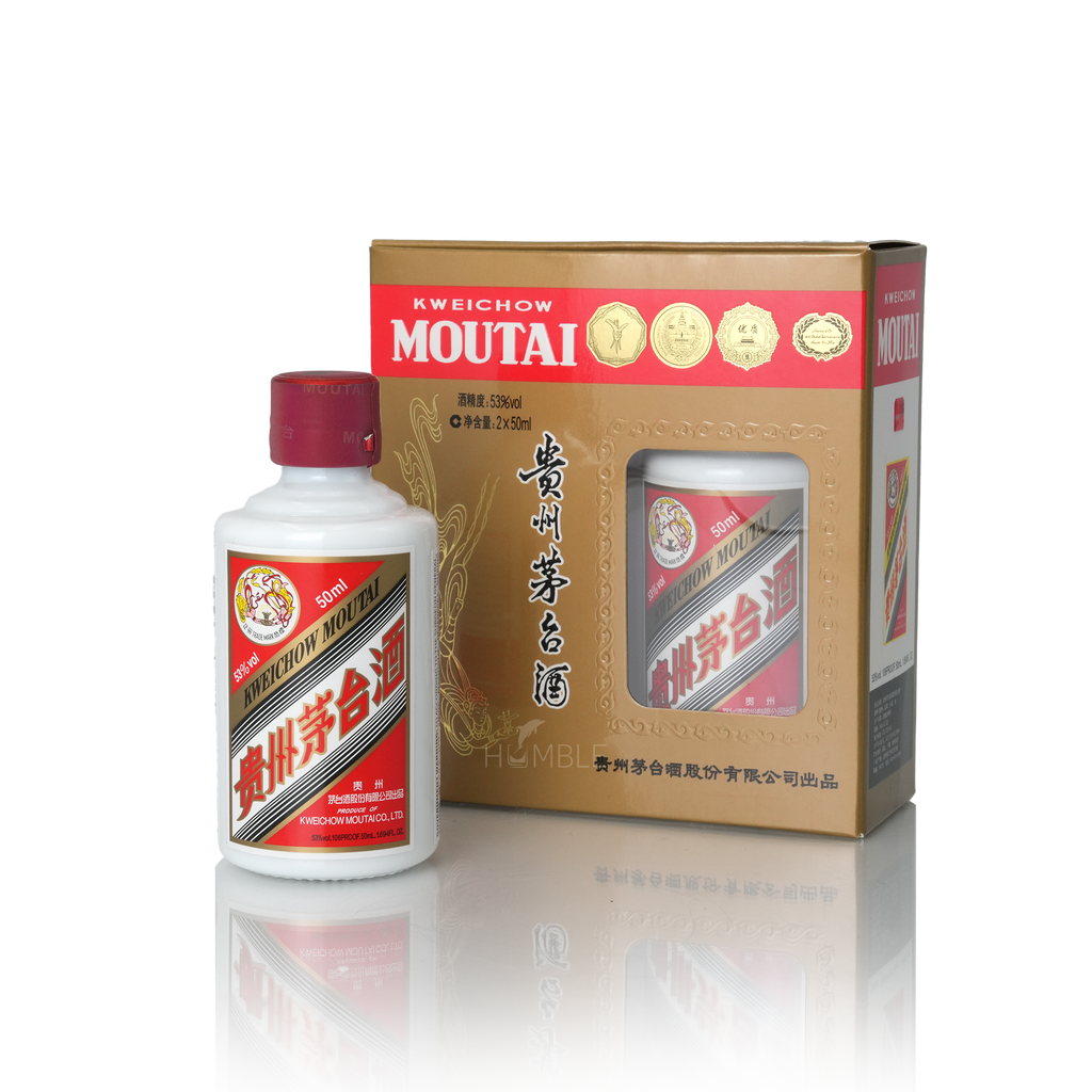 Kweichow Moutai - 50ml X 2 bottles Per Set Chinese Baijiu 贵州茅台飞天酒品鉴装