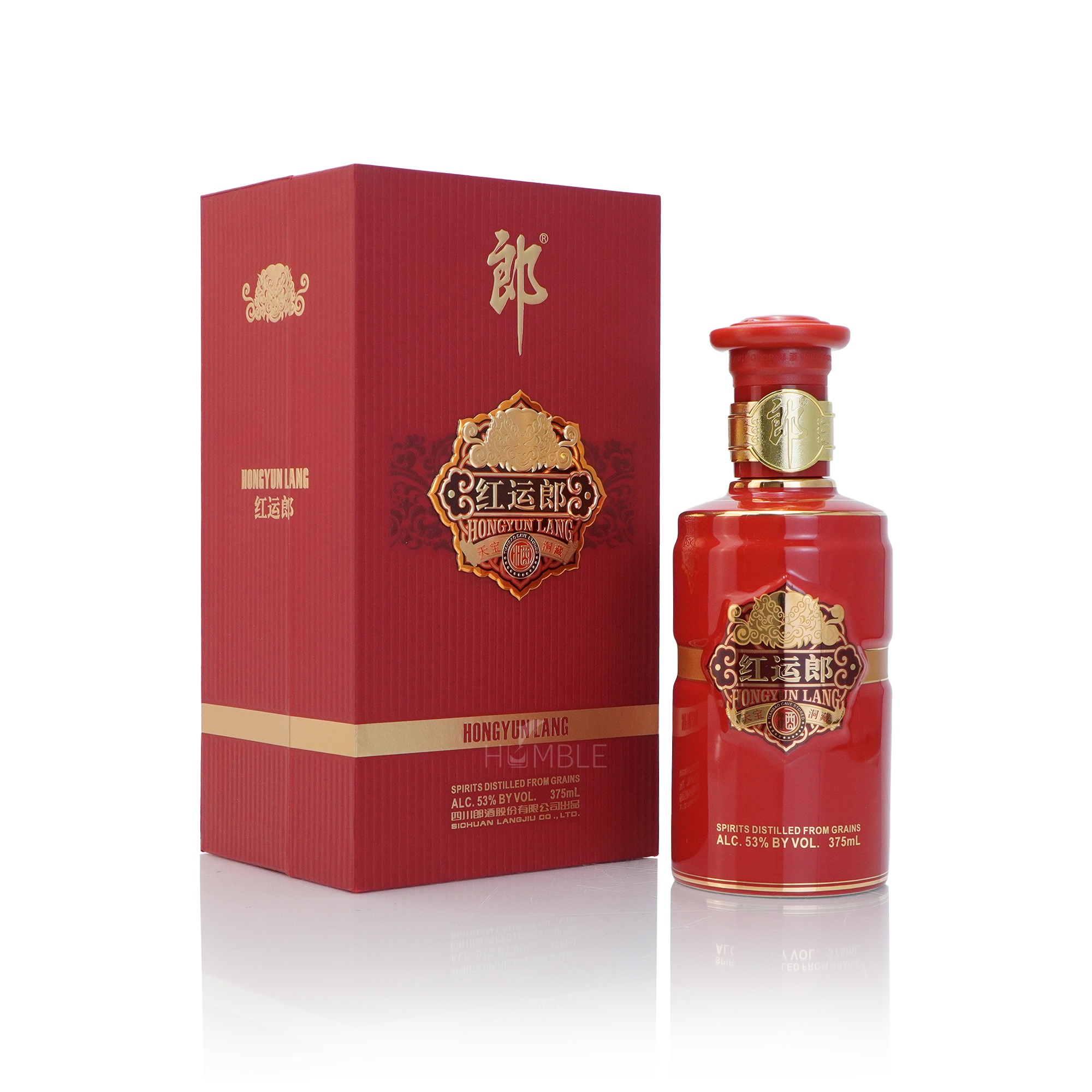 Langjiu - Hongyun Lang Chinese Baijiu 375ml 红运郎