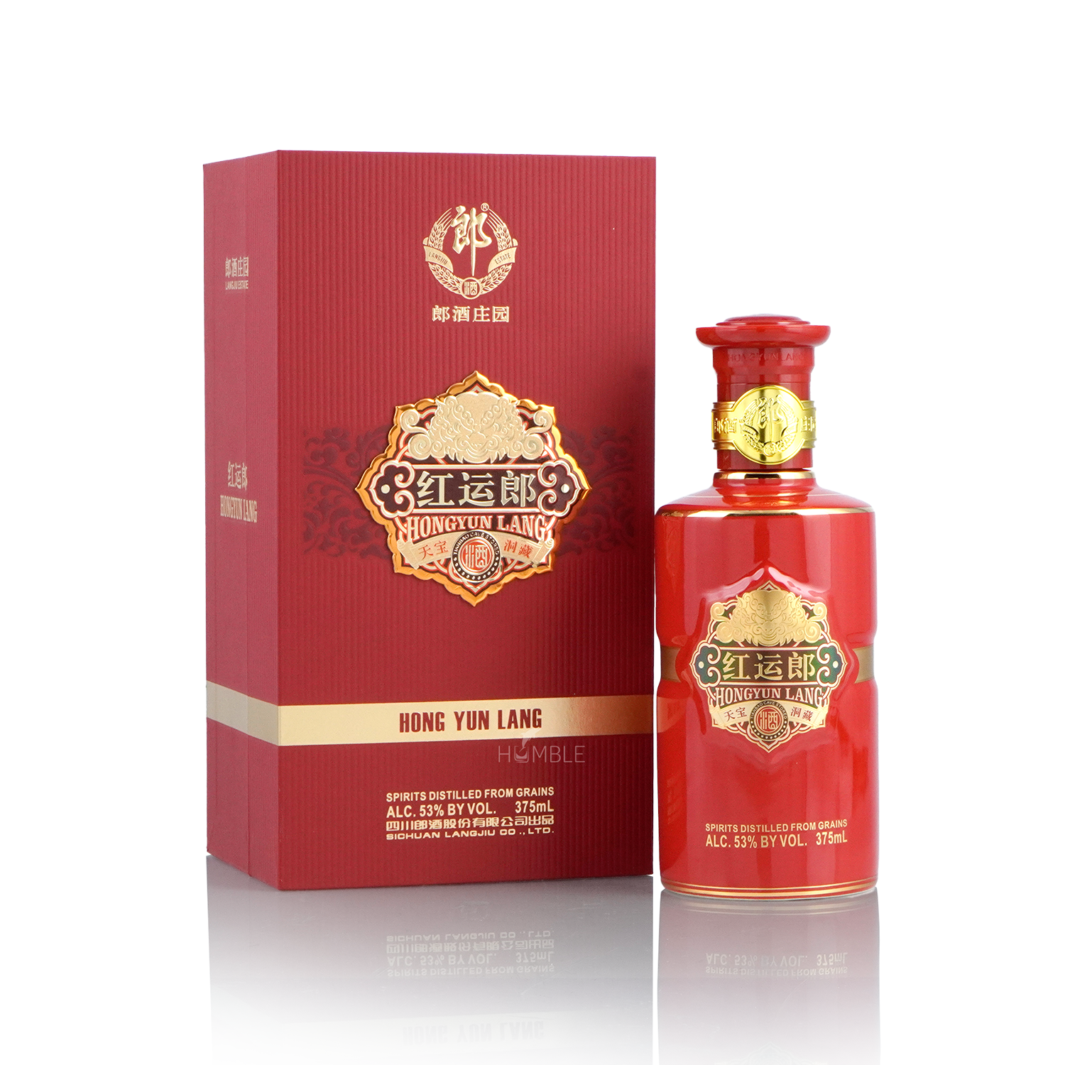 Langjiu - Hongyun Lang Chinese Baijiu 375ml 红运郎