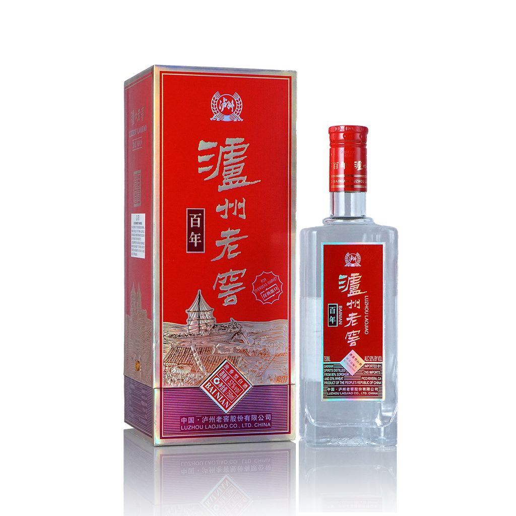 LuZhou LaoJiao - 100Year Bainian Chinese Baijiu 750ml 泸州老窖百年
