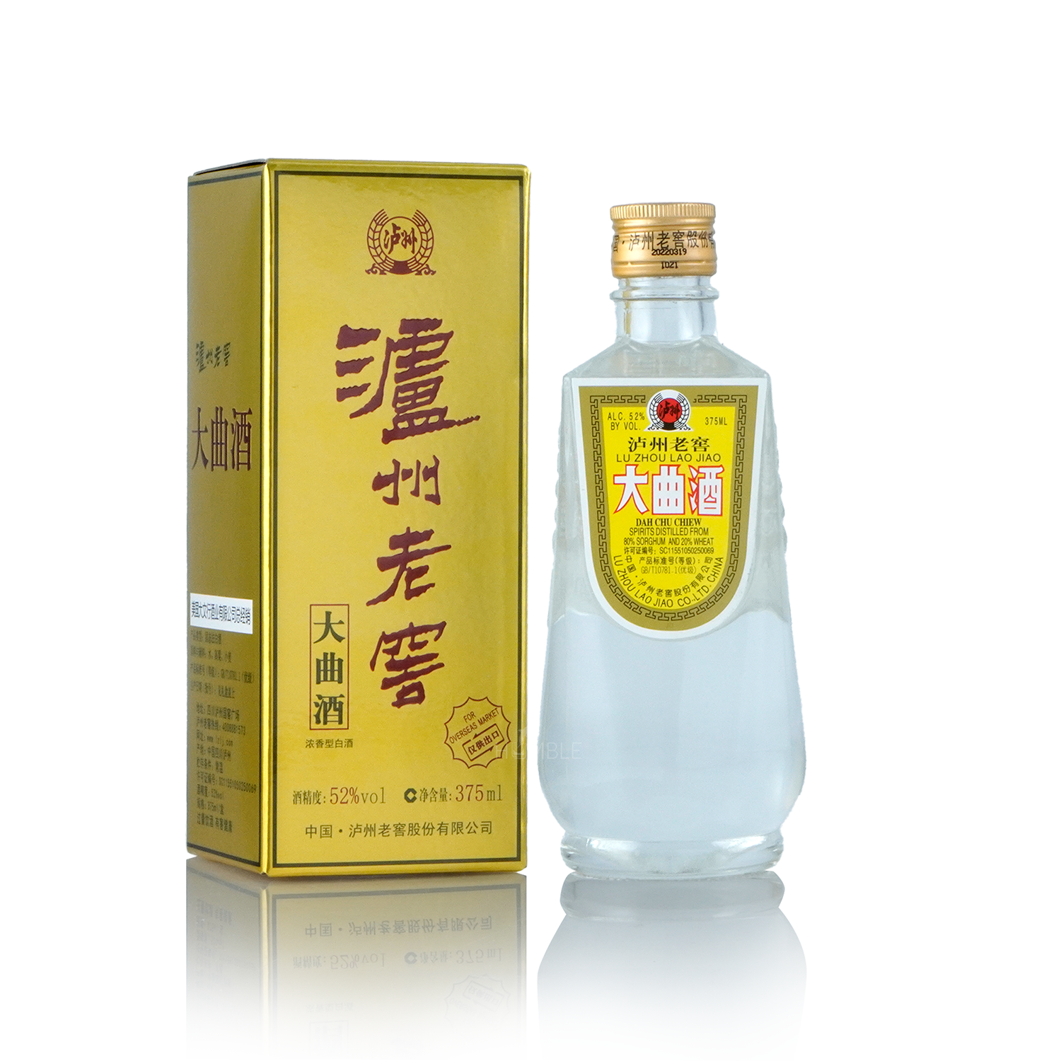 LuZhou LaoJiao - DaQu Chinese Baijiu 375ml 泸州老窖大曲酒