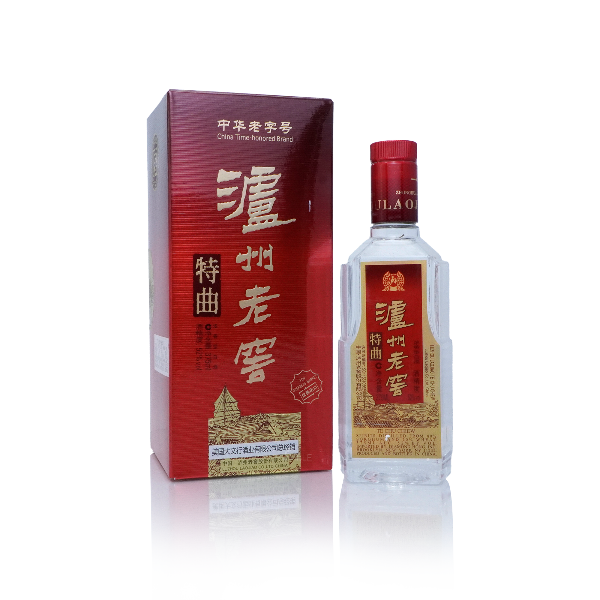 LuZhou LaoJiao - Tequ Chinese Baijiu 375ml 泸州老窖特曲酒