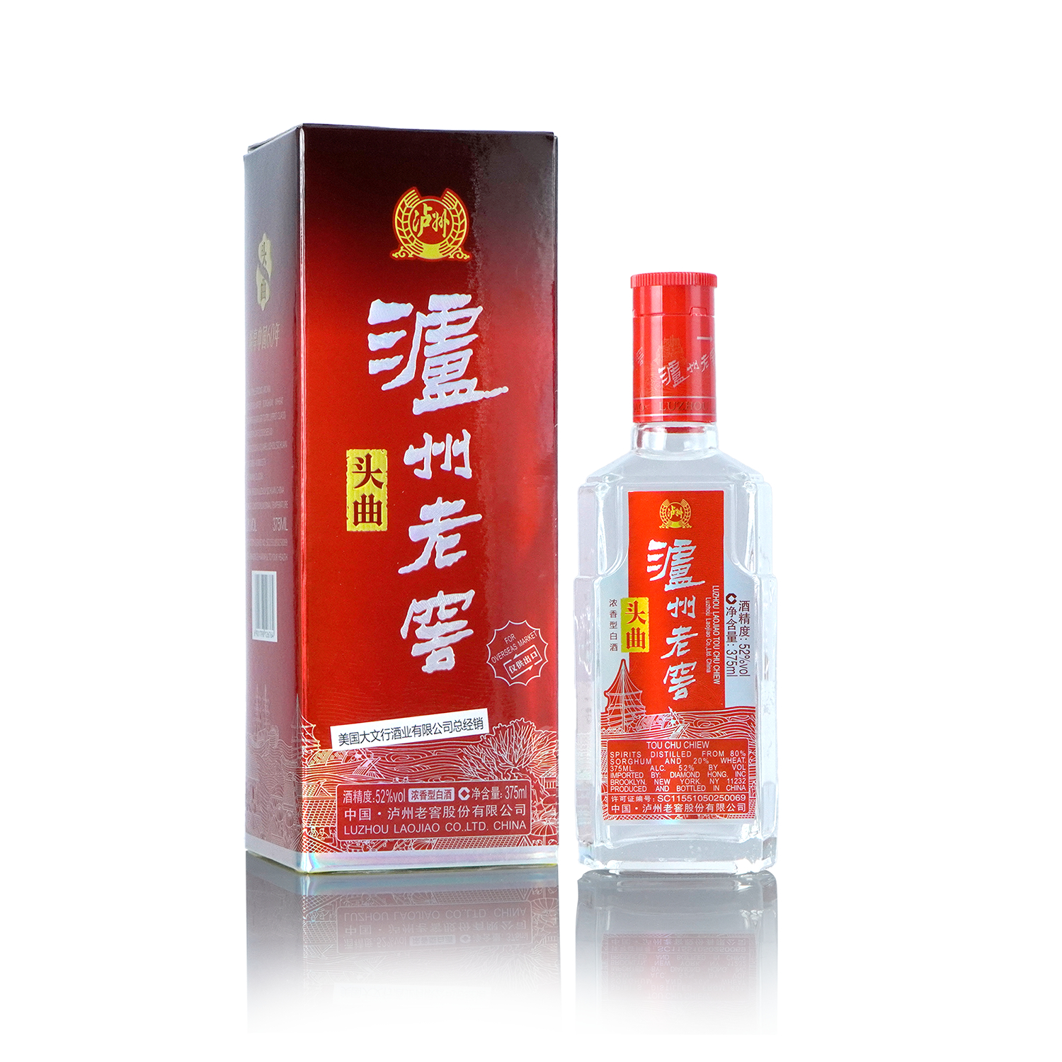 LuZhou LaoJiao - TouQu Chinese Baijiu 375ml 泸州老窖头曲酒