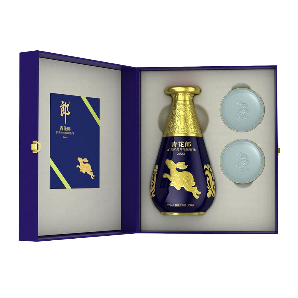 Qing Hua Lang 2023 Year Of The Rabbit Limited Editon Chinese Baijiu 750ml 青花郎兔年纪念版