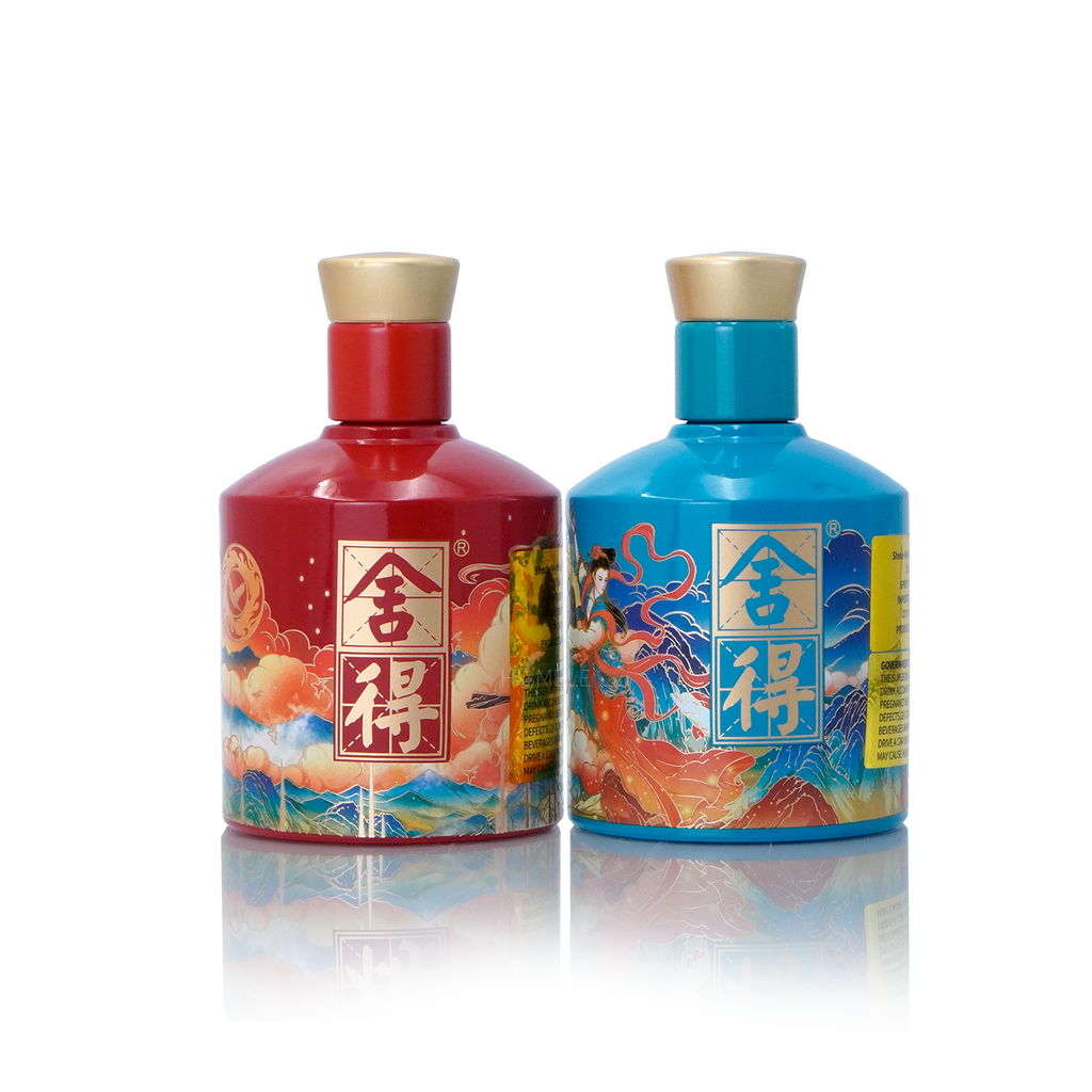 Shede Mythical Character Chinese Baijiu Gift Box 375mlX2 舍得追天者限量版