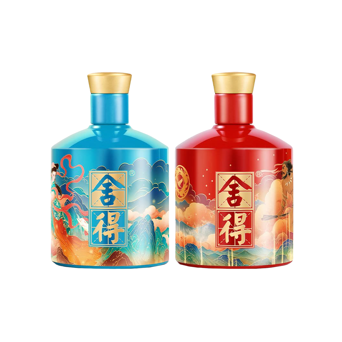 Shede Mythical Character Chinese Baijiu Gift Box 375mlX2 舍得追天者限量版