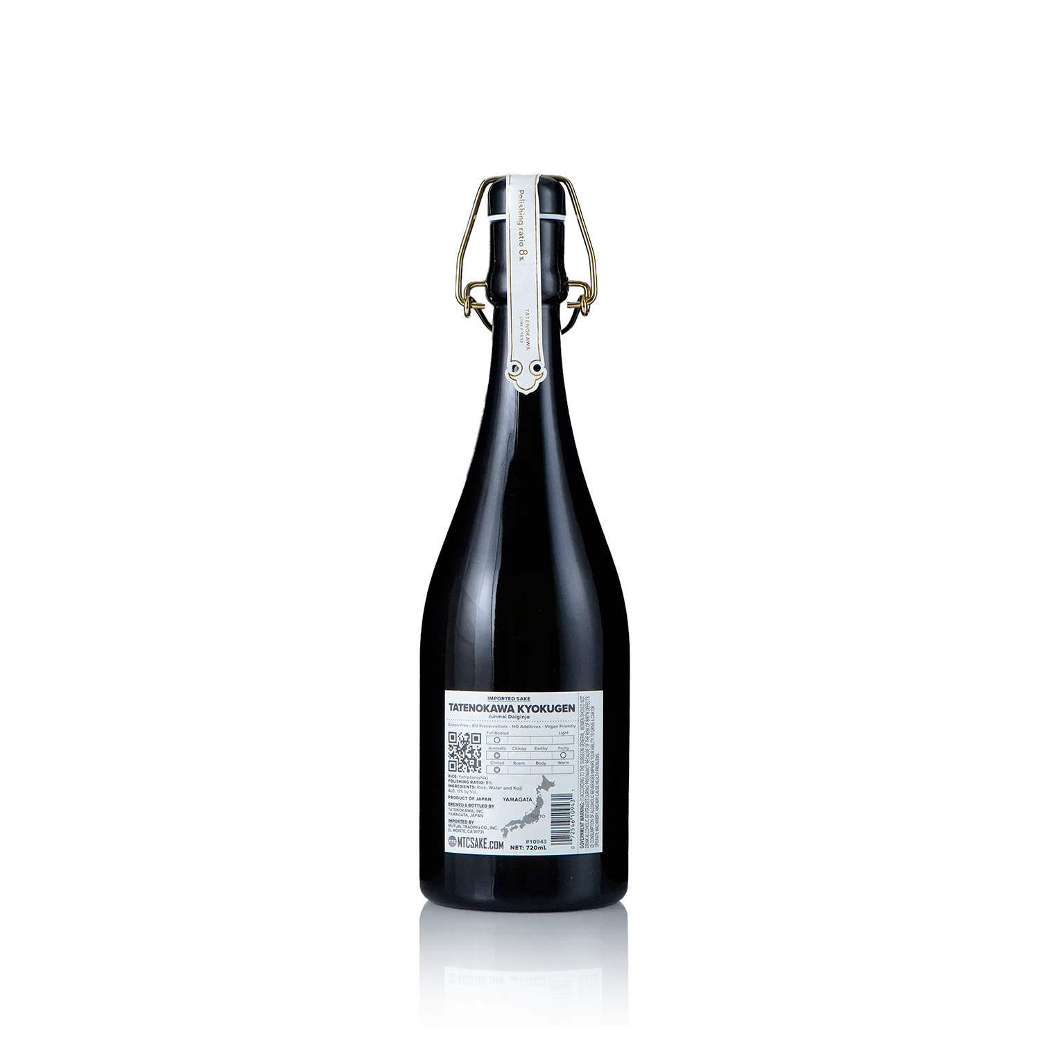 Tatenokawa 8 Kyokugen Junmai Daiginjo Sake 720ml 楯野川八分步合極限純米大吟釀