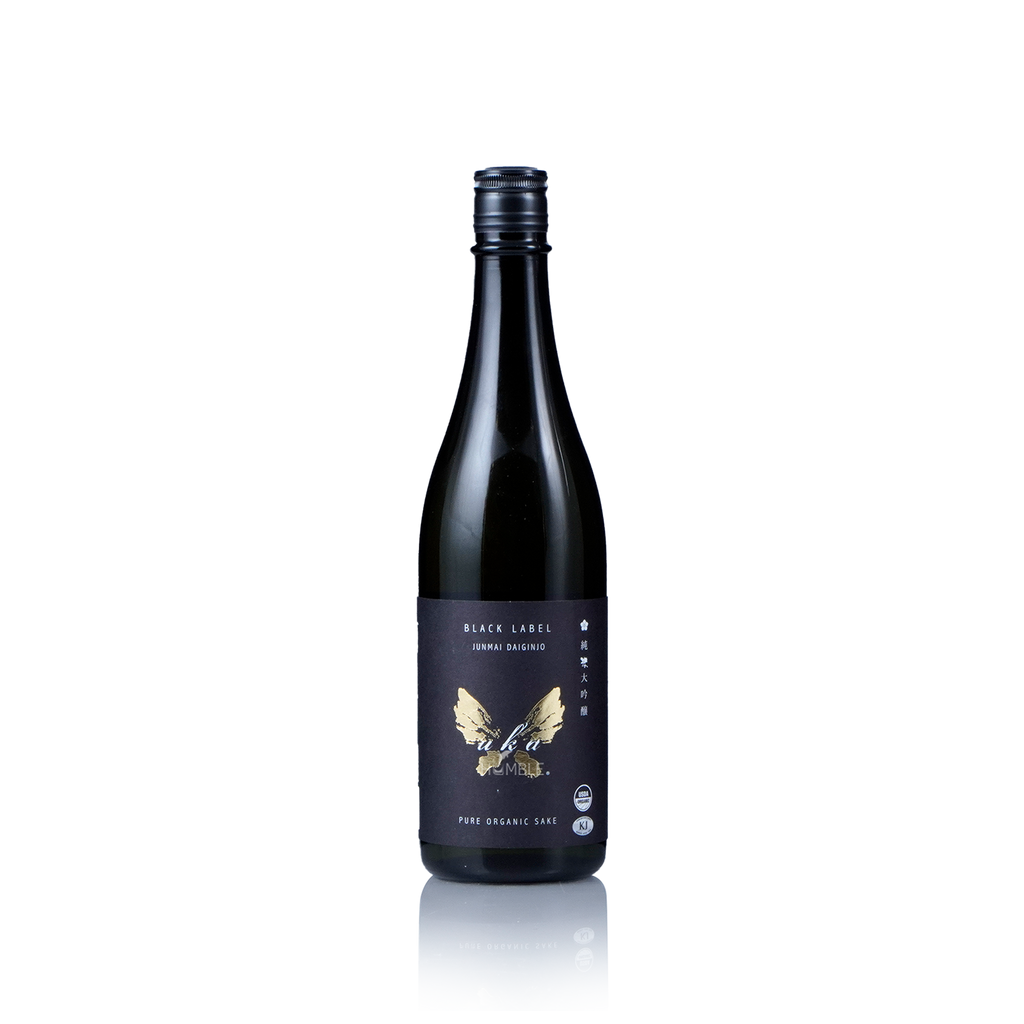 Uka Black Label Junmai Daiginjo Sake 720ml 羽化ブラックラベルオーガニック純米大吟醸
