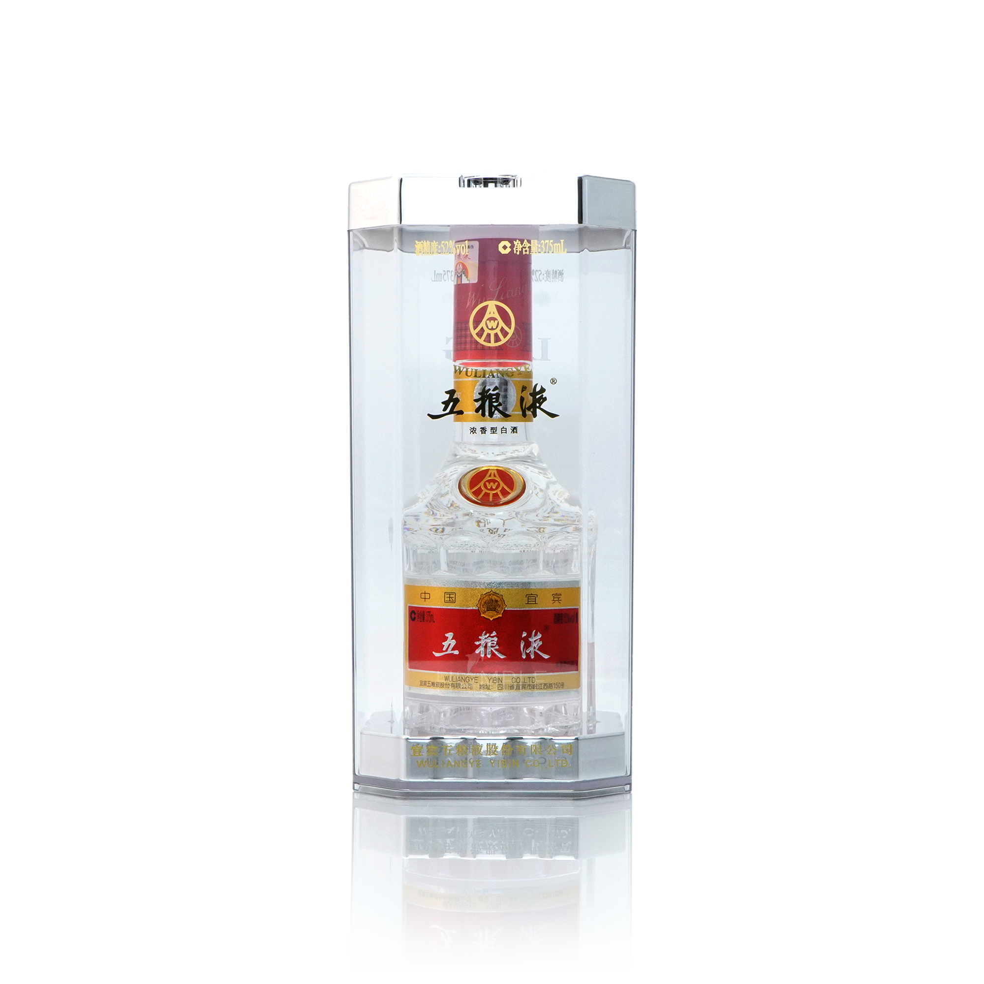 WuLiangYe - Crystal Edition Chinese Baijiu 375ml 五粮液水晶装