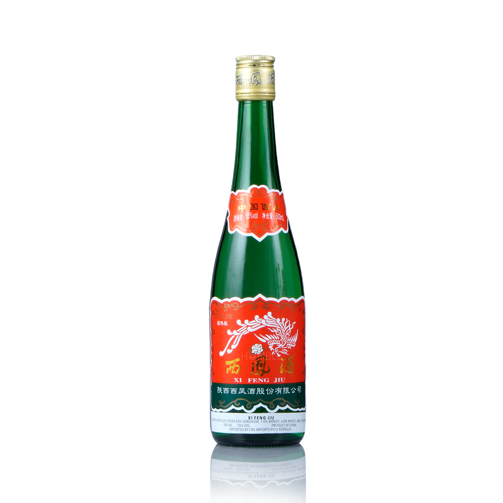 XiFeng 55%Alc Red Label Chinese Baijiu 500ml 西凤酒绿瓶红标五十五度