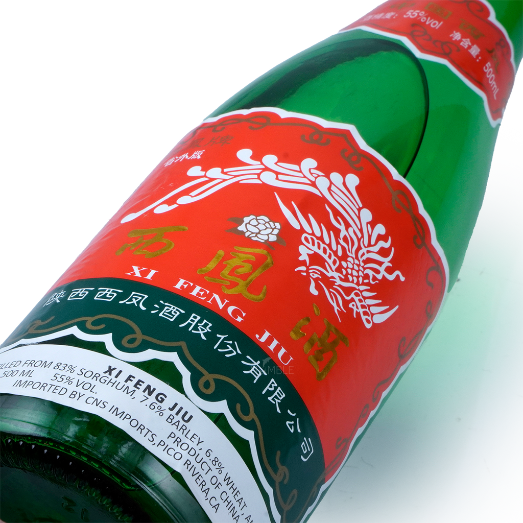XiFeng 55%Alc Red Label Chinese Baijiu 500ml 西凤酒绿瓶红标五十五度