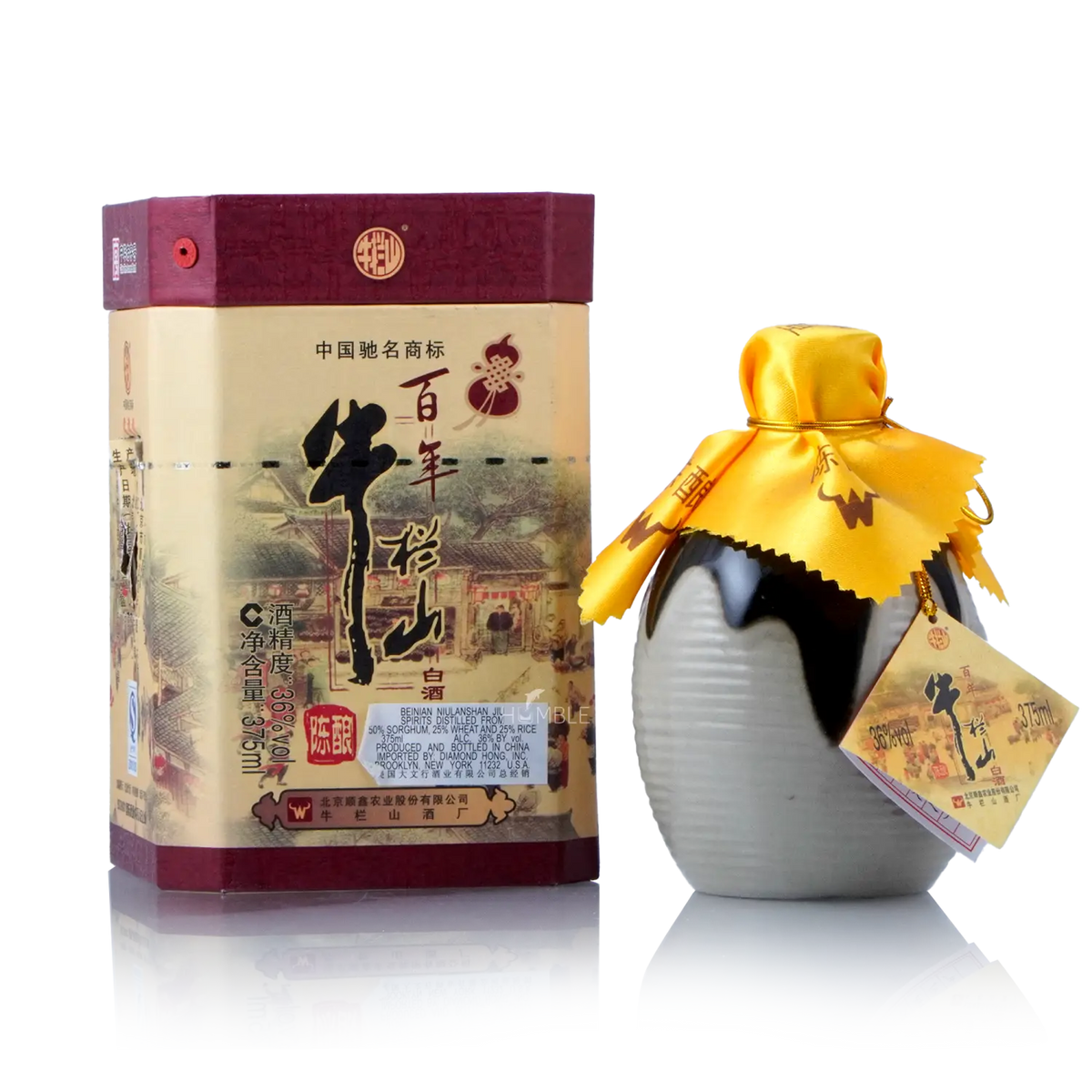 Beijing Niu lan Shan - Bai Nian Er Guo Tou Chinese Baijiu 375ml 北京牛栏山 百年二锅头酒 - Baijiu