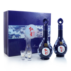 Beijing Red Star - Blue Flower Er Guo Tou 15Yrs Chinese Baijiu 1L(500ml X 2) 北京红星 蓝花十五年陈二锅头 - Baijiu