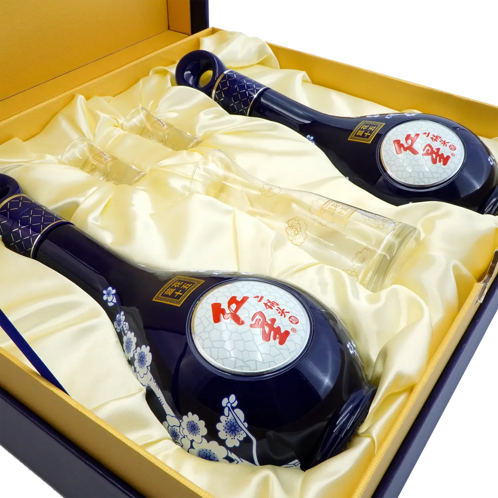 Beijing Red Star - Blue Flower Er Guo Tou 15Yrs Chinese Baijiu 1L(500ml X 2) 北京红星 蓝花十五年陈二锅头 - Baijiu