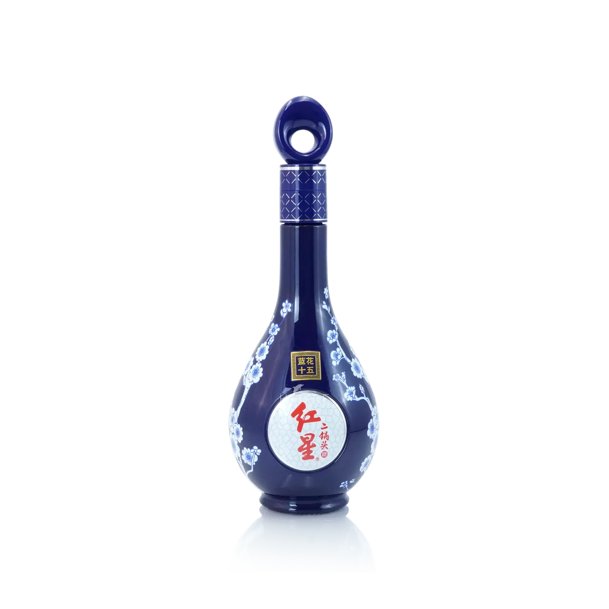 Beijing Red Star - Blue Flower Er Guo Tou 15Yrs Chinese Baijiu 1L(500ml X 2) 北京红星 蓝花十五年陈二锅头 - Baijiu