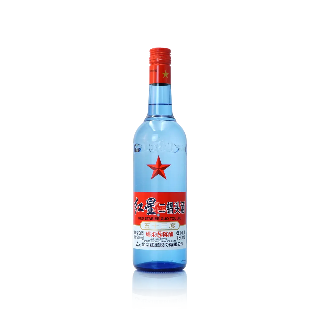 Beijing Red Star - Er Guo Tou 8Yr 53% Alc Chinese Baijiu 750ml 北京红星 二锅头 八年陈五十三度 - Baijiu