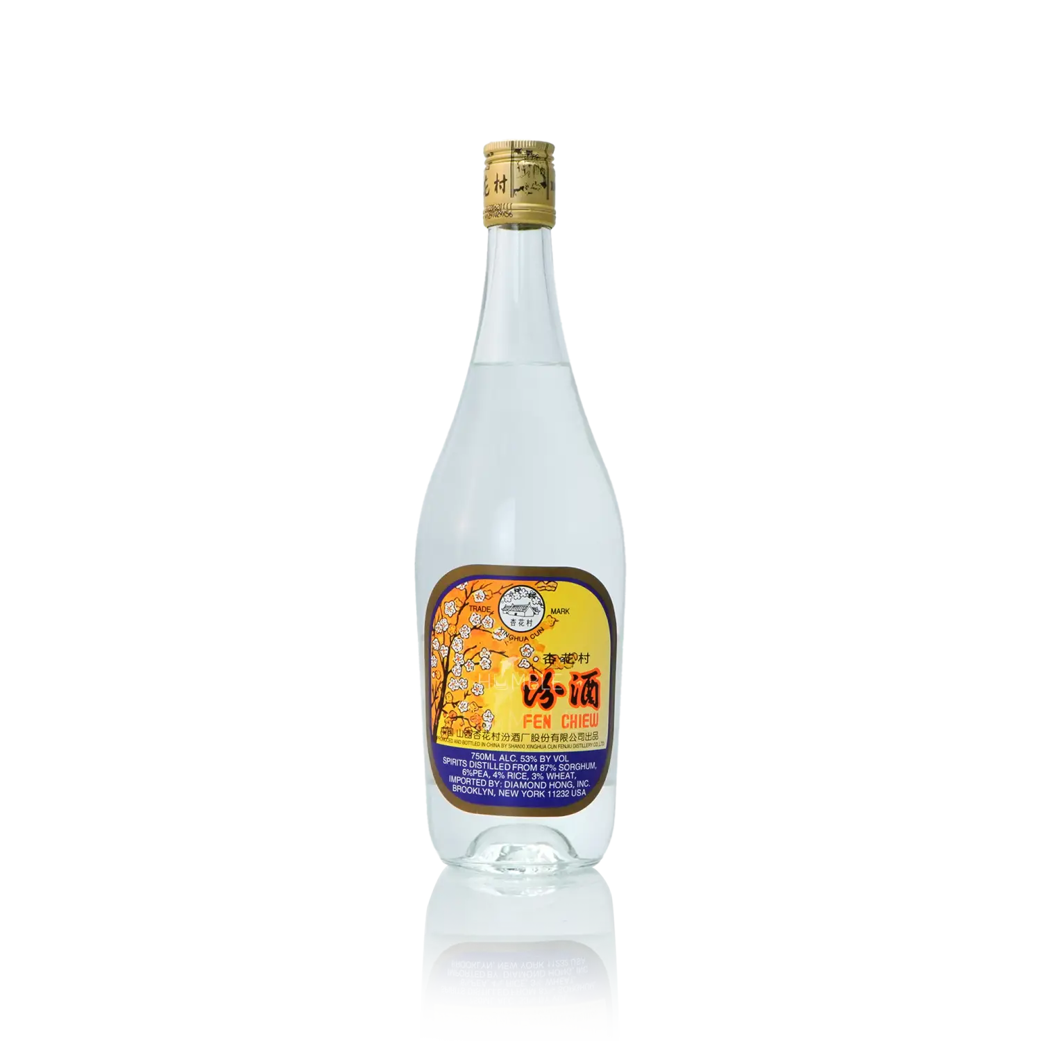 Fen Chiew - Glass Chinese Baijiu 750ml 汾酒 普通装 - Baijiu