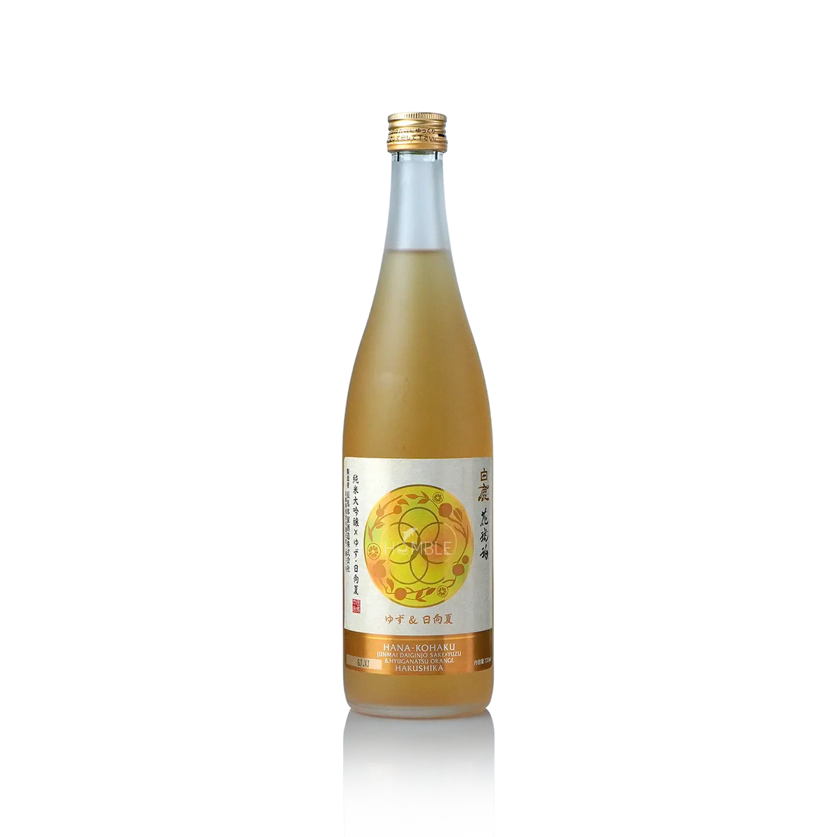 Hakushika - Hanakohaku Junmai Daiginjo Yuzu 720ml 白鹿 花琥珀 柚子&日向夏 - Sake