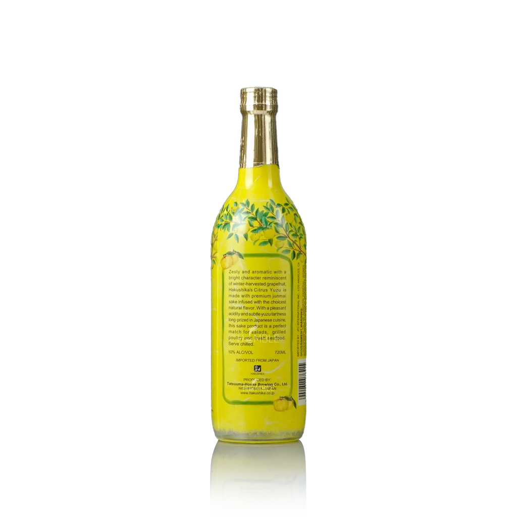 Hakushika - Japanese Orchard CitrusYuzu 720ml 白鹿 森の果物 柚子 - Fruit Liqueur