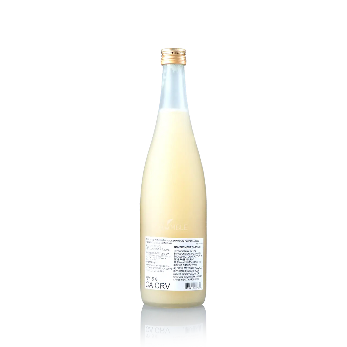 Homare - Junmai Yuzu 720ml 會津ほまれ 純米 柚子酒 - Fruit Liqueur