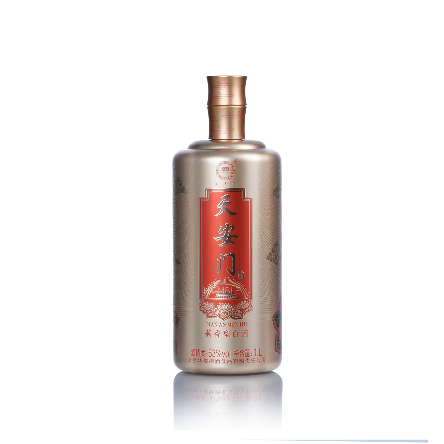 Hua Du Jin Cai Tian An Men Chinese Baijiu 1L 华都金彩天安门酒 - Baijiu