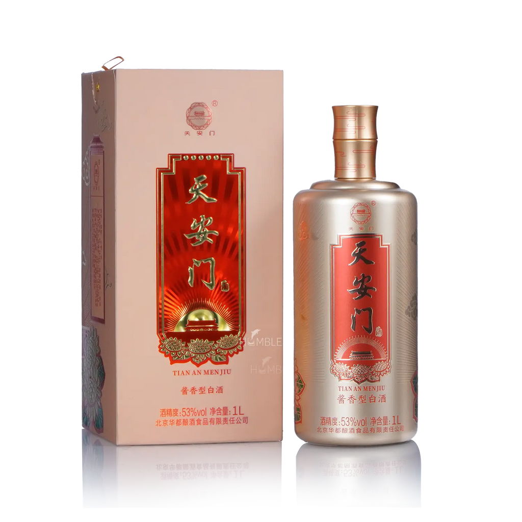Hua Du Jin Cai Tian An Men Chinese Baijiu 1L 华都金彩天安门酒 - Baijiu