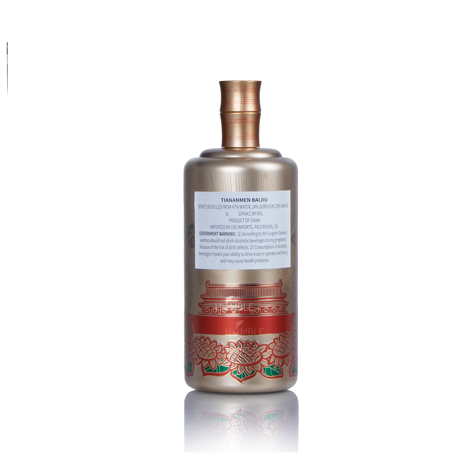 Hua Du Jin Cai Tian An Men Chinese Baijiu 1L 华都金彩天安门酒 - Baijiu
