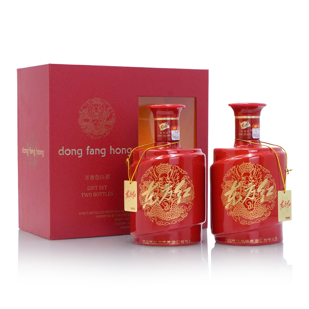 Jian Nan Chun - Dong Fang Hong Chinese Baijiu 500ml*2 剑南春 东方红 2瓶礼盒装 - Baijiu