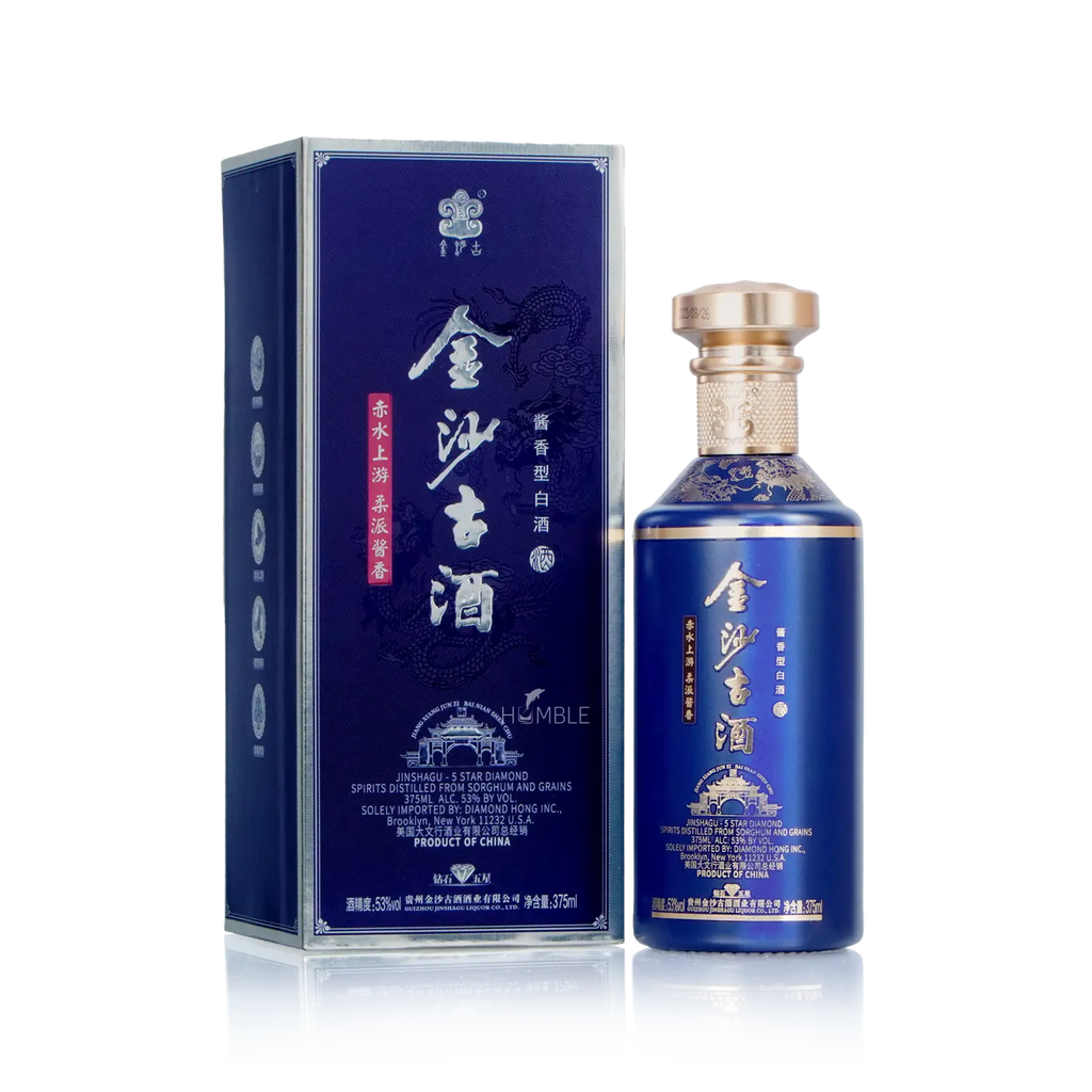 Jinsha Gu Jiu - Diamond Star Series 5 Star Chinese Baijiu 375ml 金沙古酒 五星 - Baijiu