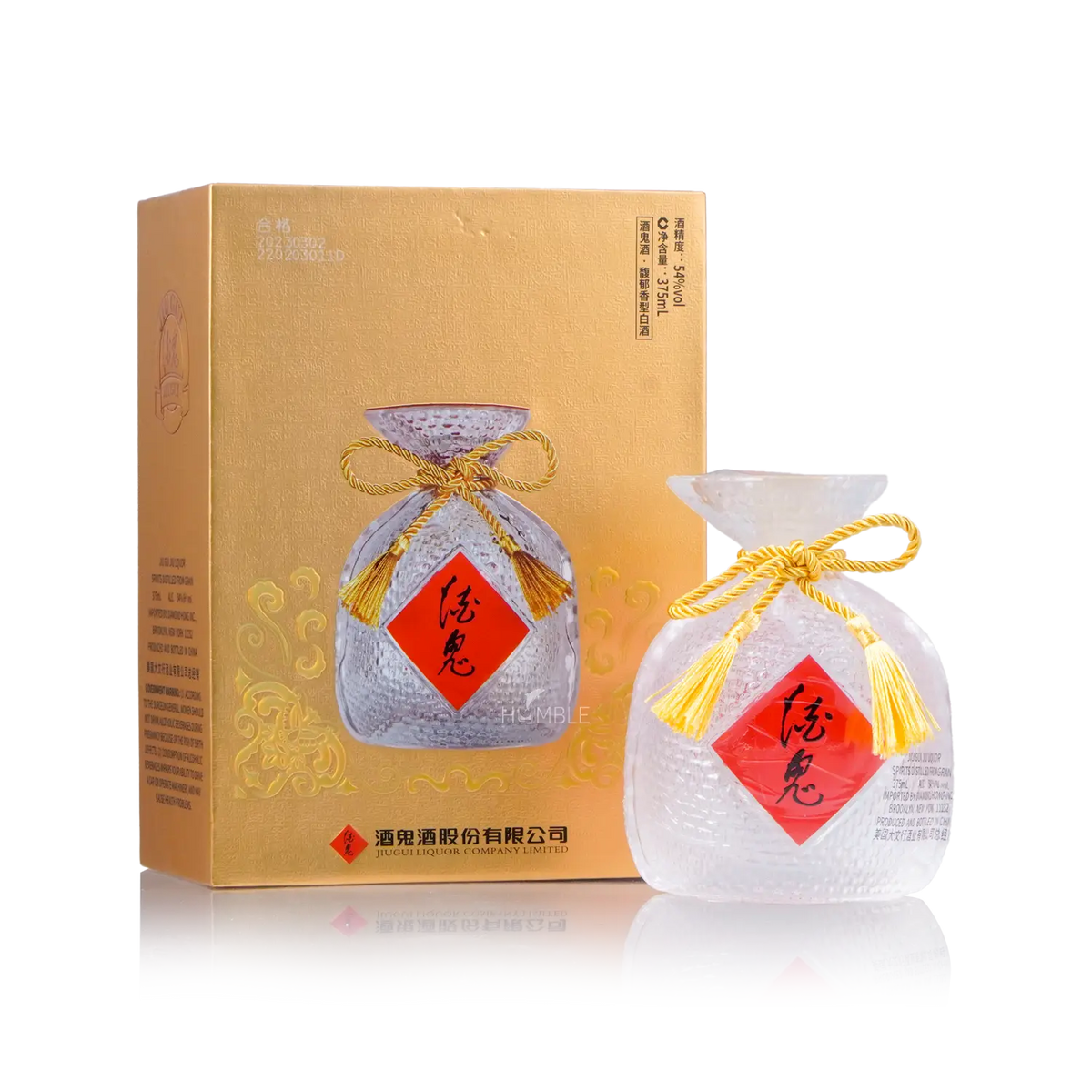 JiuGui Crystal Chinese Baijiu 375ml 酒鬼酒水晶版 - Baijiu